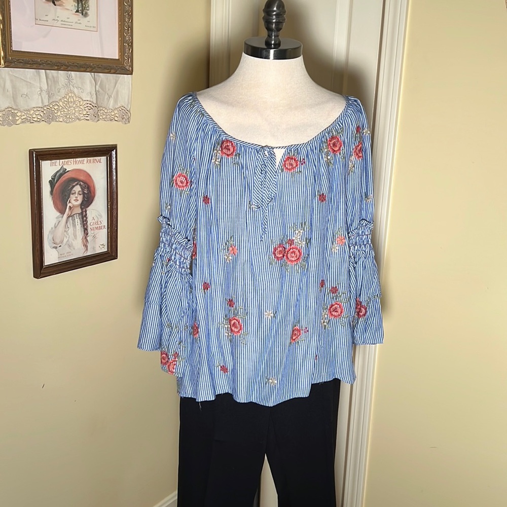 Max Studio Peasant Blouse